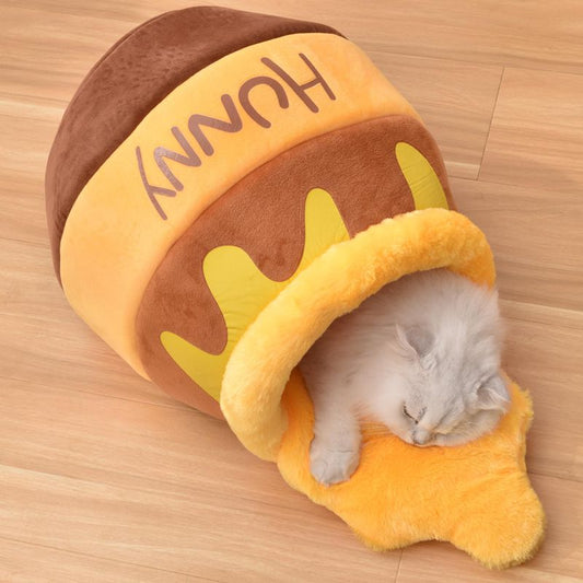 Honey Pot Cat Bed, Comfortable Memory Foam Cat Cave