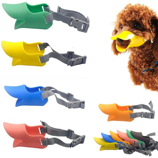 Dog Muzzle Silicone Mask Duck Muzzle Mask For Pet Dogs